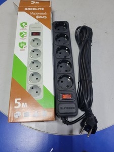 Б/в Мережевий фільтр Greelite 5 m 16-000278002
