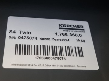 Б/в Підмітальна машина Karcher s 4 twin 01-201006256