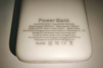 Б/у Повербанк Power Bank kj-k116 20000mah 22.5w 01-201016806