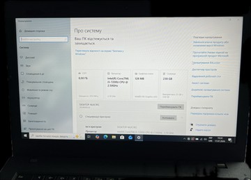Б/у Ноутбук Lenovo 15/core i5 7200u ddr3/8gb ddr3/ssd 256 gb/*інтегрована 01-201025266
