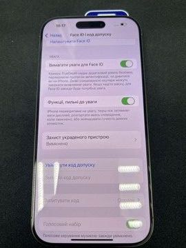 Б/в Мобільний телефон Apple iphone 16 pro 128gb 01-201041979