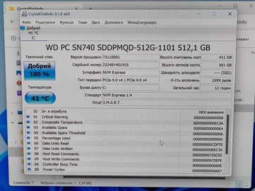 Б/в Ноутбук Lenovo yoga/14/ryzen 5 7535u ddr5/16gb ddr5/ssd 512 gb/*інтегрована 01-201012544