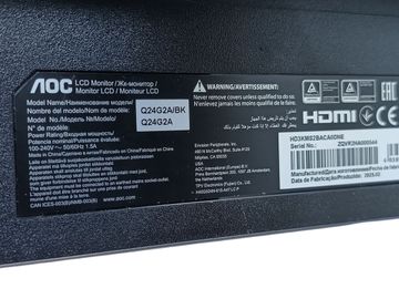 Б/у Монитор Aoc q24g2a/bk 01-200804063