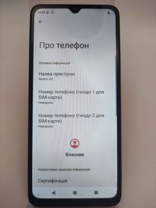 Б/в Мобільний телефон Xiaomi redmi a3 3/64gb 01-200838111