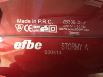 Б/в Пилосос Efbe-Schott stormy a zb300-258f 01-200862709