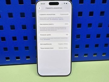 Б/в Мобільний телефон Apple iphone 16 pro max 256gb 01-200865220