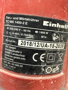 Б/в Дриль-міксер Einhell tc-mx 1400-2 e 01-200887583