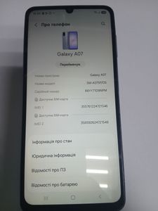 Б/в Мобільний телефон Samsung galaxy a07 4/128gb 01-200897174