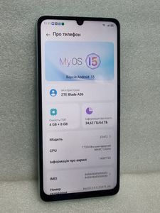 Б/в Мобільний телефон Zte blade a36 4/64gb 01-200904017