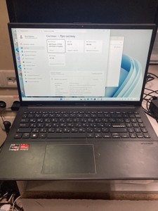 Б/в Ноутбук Asus 15/ryzen 3 7320u ddr5/16gb ddr5/hdd *відсутній/ssd 512 gb/*інтегрована 01-201035586