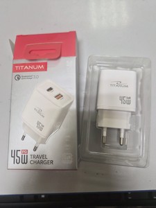 Б/в Мережевий зарядний пристрій Titanum ch45ac gan 45w 01-201142192