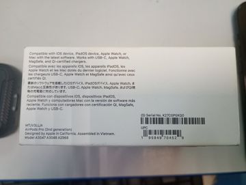 01-200770585: Apple airpods pro 2nd generation with magsafe charging case usb-c