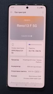 01-200789607: Oppo reno13 f 5g 8/256gb