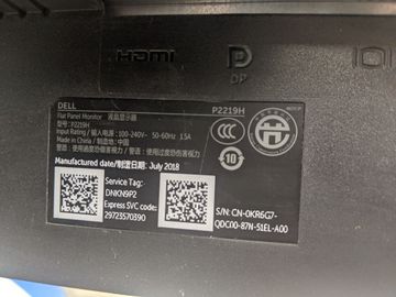 Б/в Монітор Dell p2219h 01-200831585