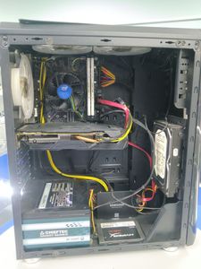 Б/в Системний блок Пк intel core i3-9100f/ram 16 gb/hdd 320 gb/ssd 120 gb+250 gb/nvidia gtx 1060 (geforce) 3gb gddr5 192b 01-200833404