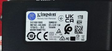 Б/у Ssd накопитель Kingston xs1000 1 tb 01-200894536