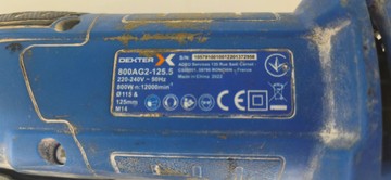 Б/в Кутова шліфмашина Dexter 800ag2-125.5 01-200924593