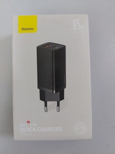 Б/в Мережевий зарядний пристрій Baseus gan2 lite quick charger c+u 65w 01-200941614