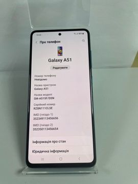 Б/в Мобільний телефон Samsung a515f galaxy a51 4/64gb 01-200927396