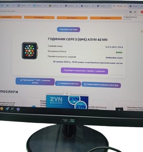 Б/в Смарт-годинник Apple watch series 3 gps 42mm aluminium case a1859 01-200974915