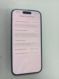 Б/в Мобільний телефон Apple iphone 15 128gb 01-201017030