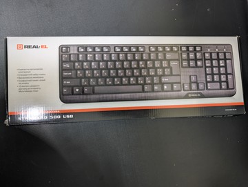Б/у Клавиатура Real-El 500 standard usb 01-201038963