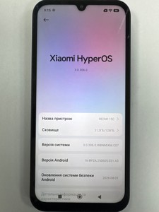 Б/в Мобільний телефон Xiaomi redmi 15c 4g 4/128gb 01-201083401