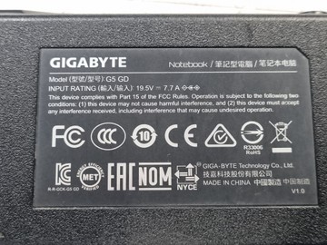 Б/в Ноутбук Gigabyte 15/core i5-11400h ddr4/16gb ddr4/hdd *відсутній/ssd 512 gb/geforce rtx3050 4gb 01-201126728
