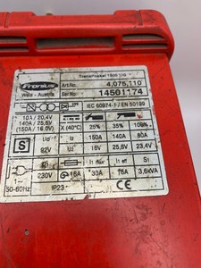 Б/у Сварочный аппарат Fronius transpocket 1500 tig 4.075.110 01-201134499
