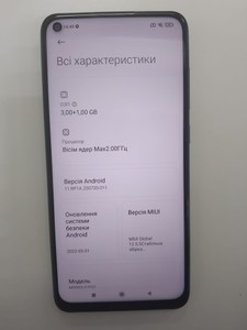 Б/у Мобільний телефон Xiaomi redmi note 9 4/64gb 01-201142990