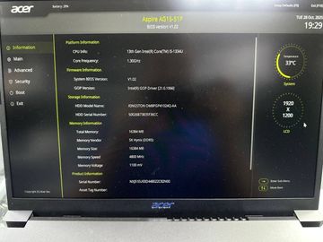 01-200771917: Acer 15/core i5-1334u ddr4/16gb ddr4/hdd *відсутній/ssd 1000 gb/*інтегрована