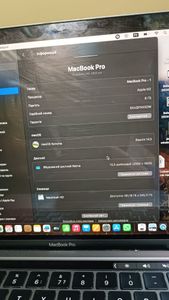 Б/в Ноутбук Apple macbook pro a2338 13.3 m2 10-gpu/ ram8gb / ssd256gb/ retina/ touchbar 01-200825596