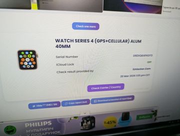 Б/в Смарт-годинник Apple watch series 4 gps + cellular 40mm ceramic case 01-200902843