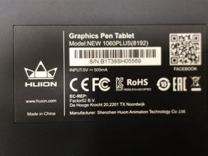 Б/у Графический планшет Huion new 1060 plus 01-200909892