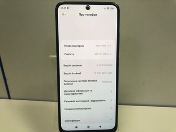Б/у Мобільний телефон Xiaomi redmi note 11 4/128gb 01-200954567