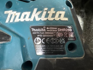 Б/в Набір електроінструментів Makita dga901+ dhr 280 + 2акб 5ah зп 01-200972400