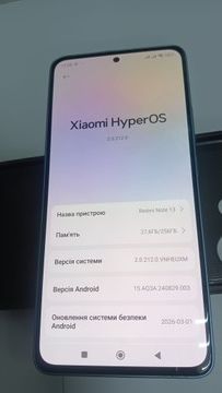 Б/в Мобільний телефон Xiaomi redmi note 13 5g 8/256gb 01-200992167