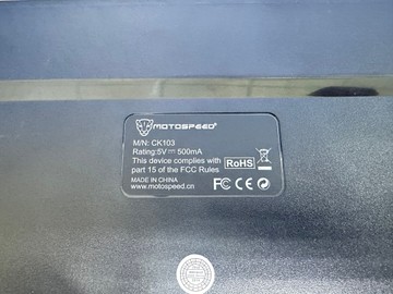 Б/в Клавіатура Motospeed ck103 01-200612996