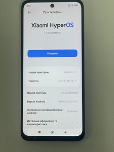 Б/в Мобільний телефон Xiaomi redmi 13 8/256gb 01-201008892