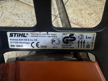 Б/в Пила ланцюгова бензинова Stihl ms 180 c 01-201013702