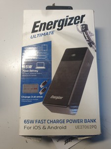 Б/в Повербанк Energizer li-pol 27000mah 65w ue27062pq 01-201133664