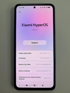 Б/в Мобільний телефон Xiaomi redmi note 14 8/256gb 01-201146301