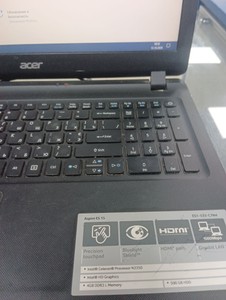 Б/в Ноутбук Acer 15/celeron n3350 ddr3/4gb ddr3/ssd 120 gb/*інтегрована 01-201160647