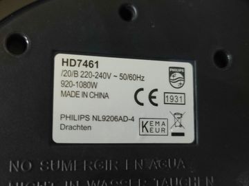 01-200768752: Philips hd7461/00