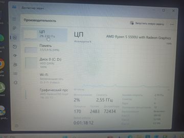 01-200771956: Lenovo 15/ryzen 5 5500u ddr4/8gb ddr4/hdd 1000 gb/ssd *відсутній/*інтегрована