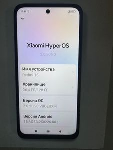 Б/в Мобільний телефон Xiaomi redmi 15 4g 6/128gb 01-200878658