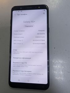 Б/у Мобильный телефон Samsung galaxy a6+ sm-a605 01-200888444