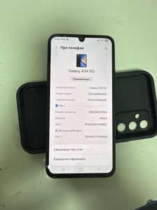 Б/в Мобільний телефон Samsung galaxy a34 5g sm-a346e 8/256gb 01-200907277