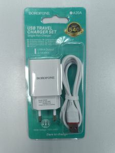 Б/в Мережевий зарядний пристрій Borofone ba20a 16-000275690