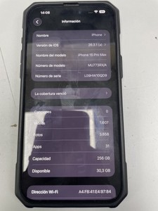 Б/в Мобільний телефон Apple iphone 15 pro max 256gb 01-200933665